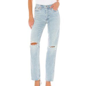 REDONE Originals High Rise Loose Jeans Bleach Destroy